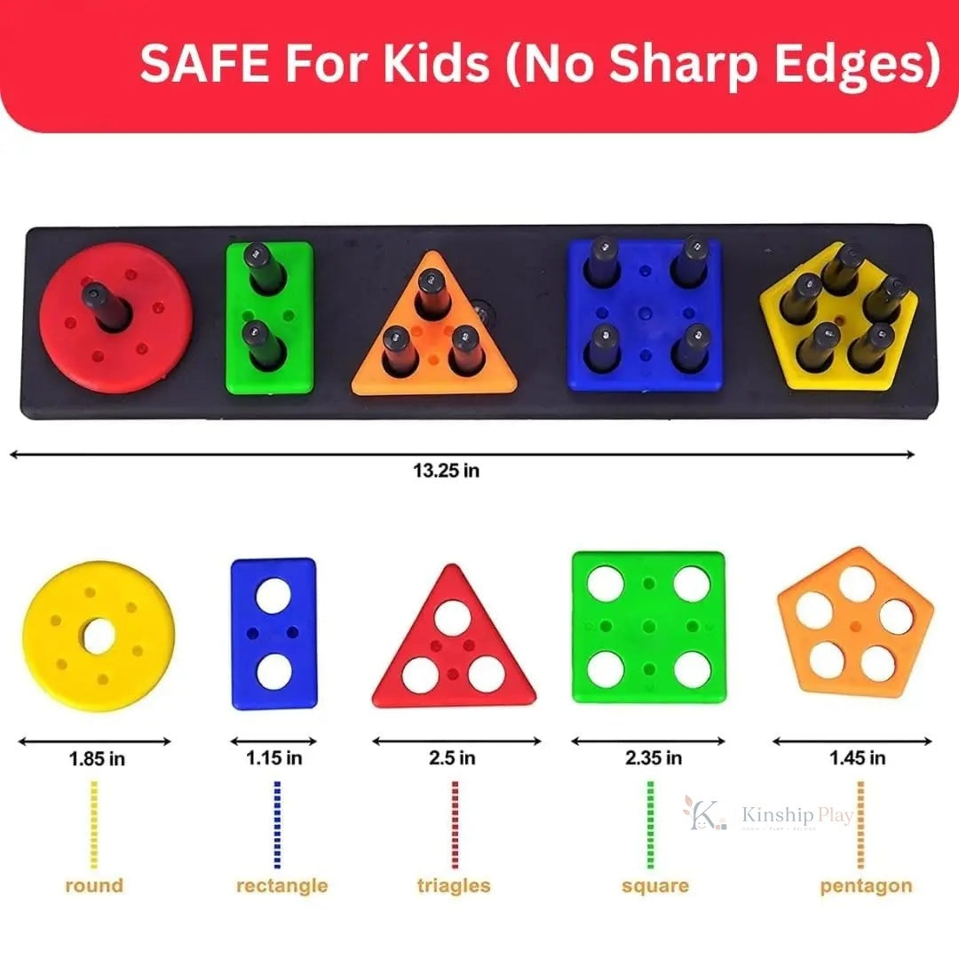 EITHEO Geometric Angle Blocks 26-Piece Montessori Sorting & Stacking Educational Toy for Toddlers