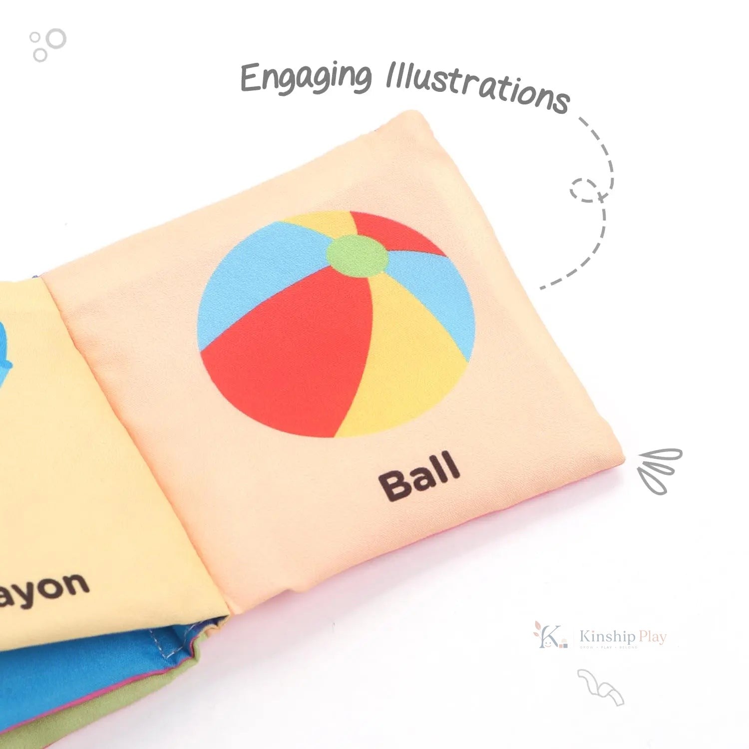Soft Sensory Cloth Book Set for Babies – 6 Books Multicolor