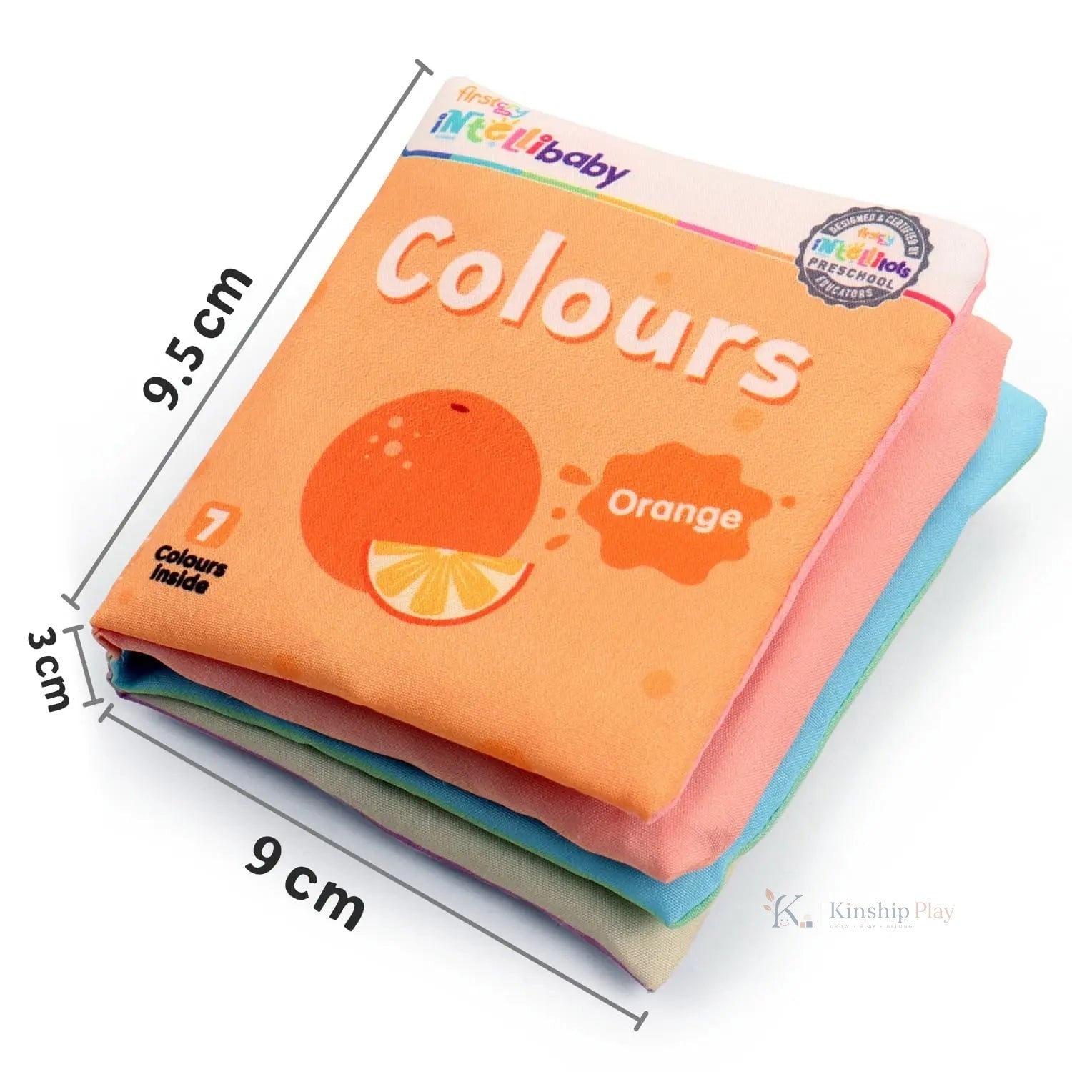 Soft Sensory Cloth Book Set for Babies – 6 Books Multicolor