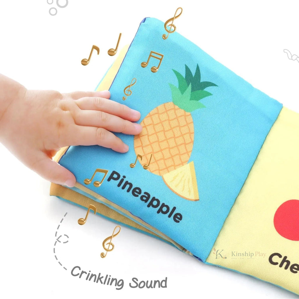 Soft Sensory Cloth Book Set for Babies – 6 Books Multicolor