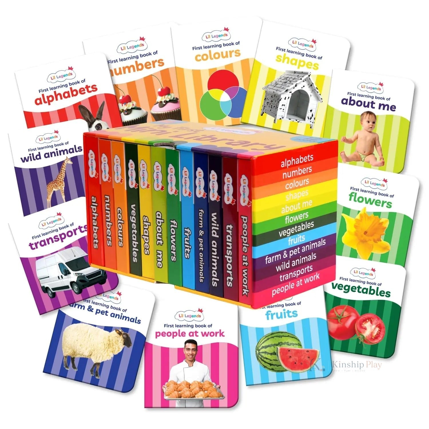 Mini Library Books Vol 1 – Early Learning Board Books for Babies & Toddlers