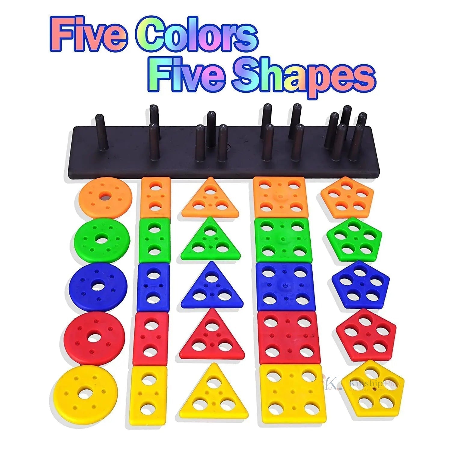 EITHEO Geometric Angle Blocks 26-Piece Montessori Sorting & Stacking Educational Toy for Toddlers