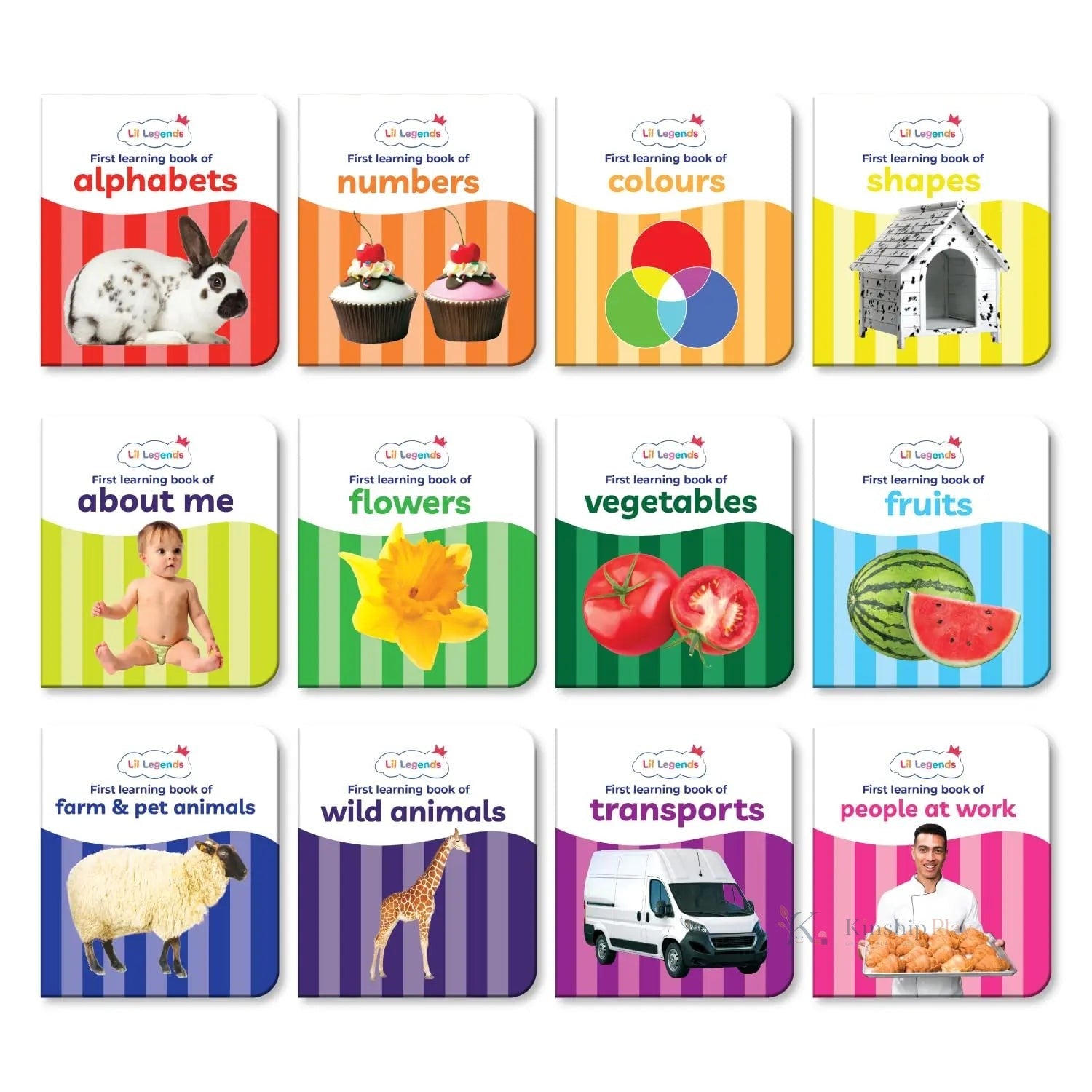 Mini Library Books Vol 1 – Early Learning Board Books for Babies & Toddlers