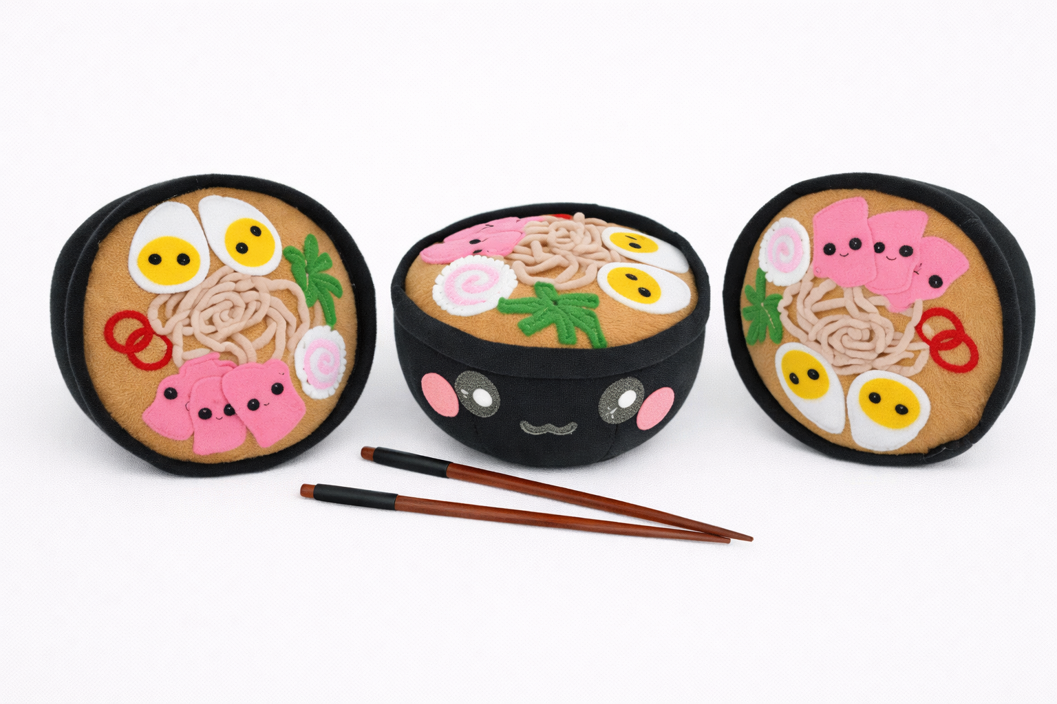 Bowl of ramen handmade plushie