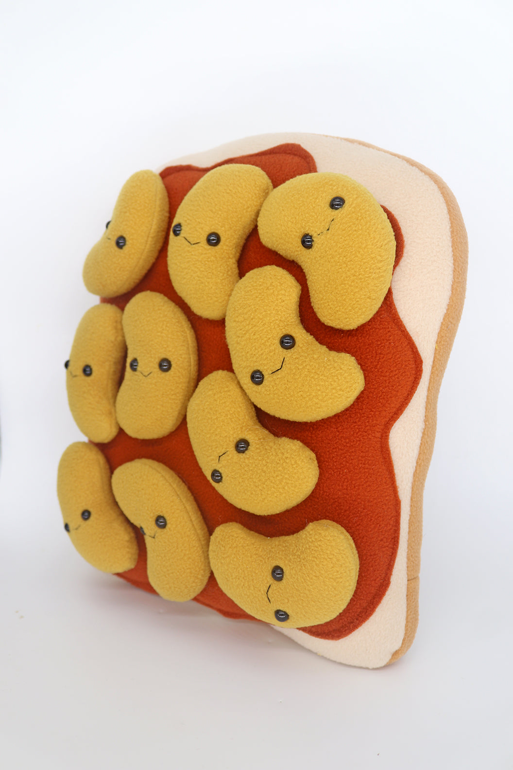 Baked beans on toast pillow
