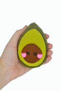 Avocado plushie keychain/ bag charm keyring stuffed toy soft toy stuffie vegetable vegan charm