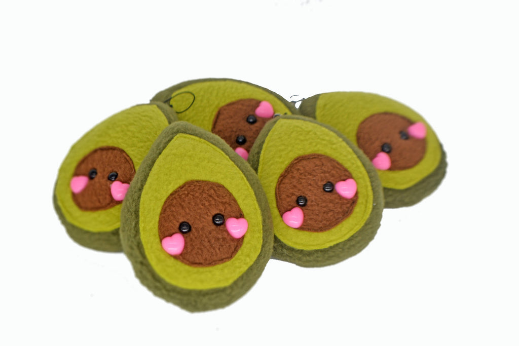 Avocado plushie keychain/ bag charm keyring stuffed toy soft toy stuffie vegetable vegan charm