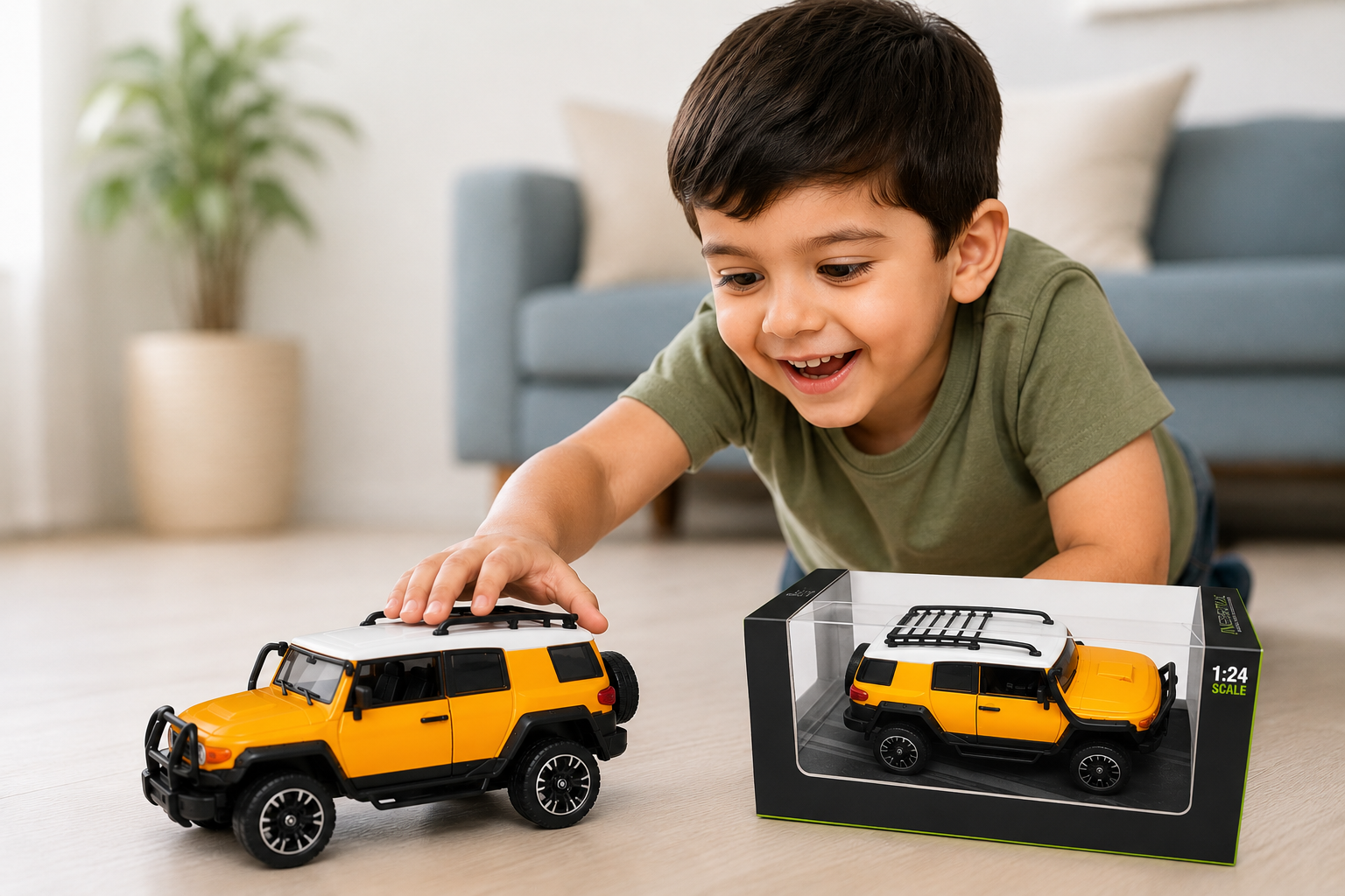 Inertia Series 1:24 Push & Go SUV Toy Car