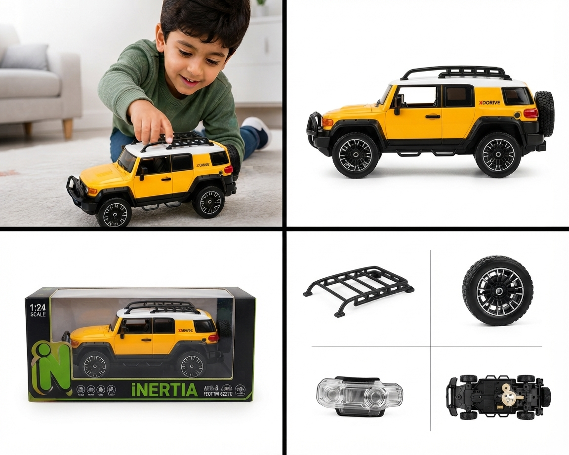 Inertia Series 1:24 Push & Go SUV Toy Car
